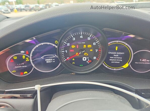 WP1AB2AY5MDA27495 2021 PORSCHE CAYENNE Бежевый Вид щитка приборов