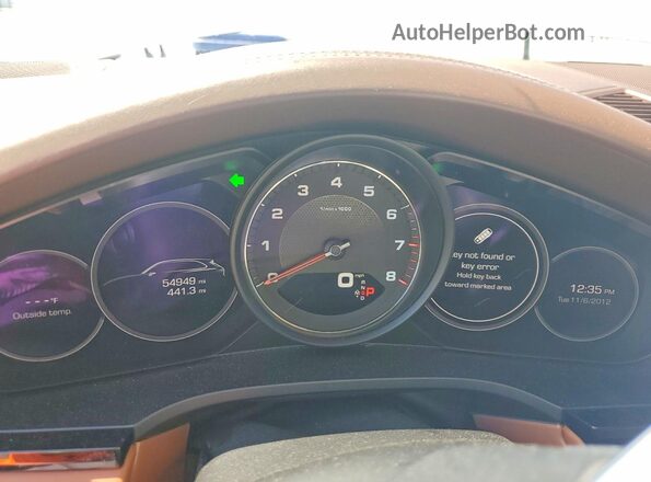 WP1AB2AY6MDA27991 2021 PORSCHE CAYENNE White Вид щитка приладів
