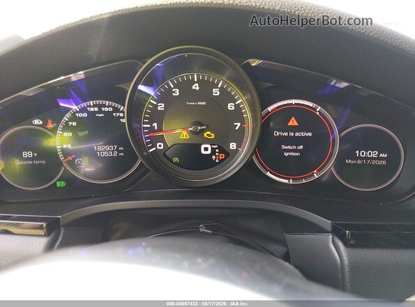WP1AB2AY7KDA63900 2019 PORSCHE CAYENNE Black Вид задніх сидінь