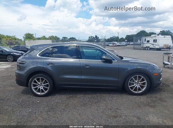 WP1AB2AY9KDA65504 2019 PORSCHE CAYENNE Gray უკანა სალონის ხედი