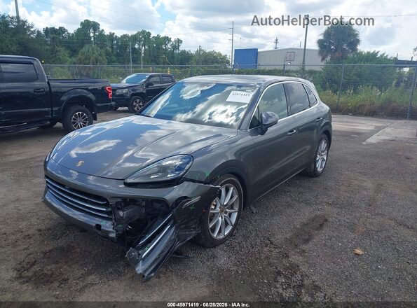 WP1AB2AY9KDA65504 2019 PORSCHE CAYENNE Gray წინა მარცხენა ხედი სამი მეოთხედიდან