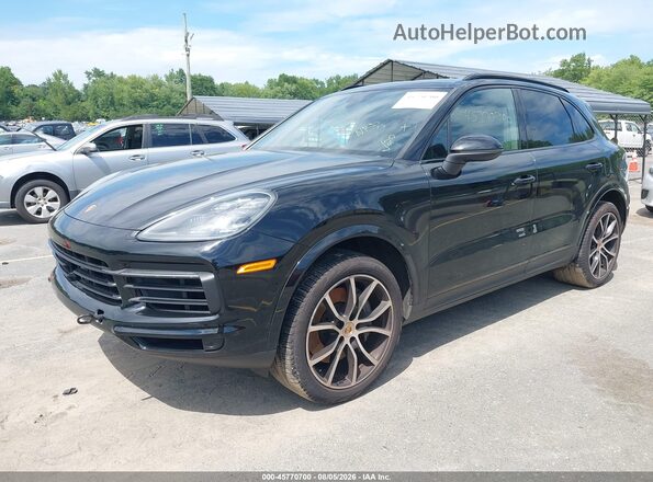 WP1AB2AYXLDA28950 2020 PORSCHE CAYENNE Black Առջևի ձախ երեք քառորդ տեսարան
