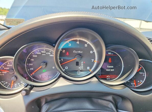 WP1AC2A26HLA93073 2017 PORSCHE CAYENNE Blue Вид щитка приладів
