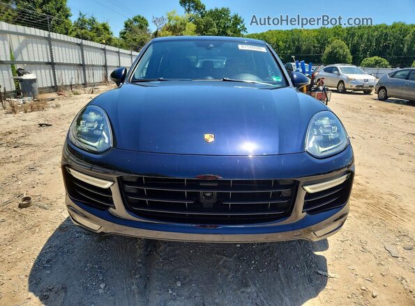 WP1AC2A26HLA93073 2017 PORSCHE CAYENNE Blue Вид спереду