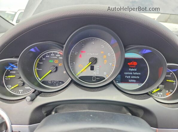 WP1AE2A20HLA70625 2017 PORSCHE CAYENNE Black Vista del cuadro de instrumentos