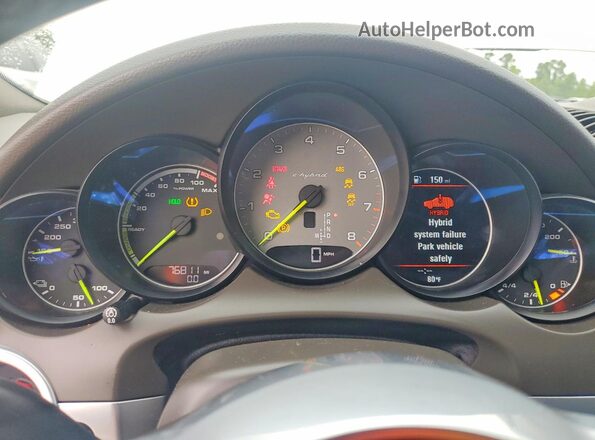 WP1AE2A21GLA64492 2016 PORSCHE CAYENNE White Vista del cuadro de instrumentos