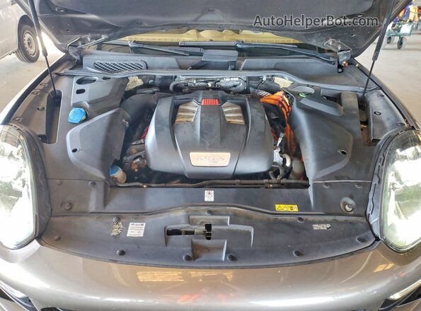 WP1AE2A24GLA64261 2016 PORSCHE CAYENNE Brown Vista del compartimento del motor