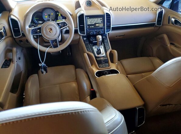 WP1AE2A24GLA64261 2016 PORSCHE CAYENNE Brown Vista del salpicadero