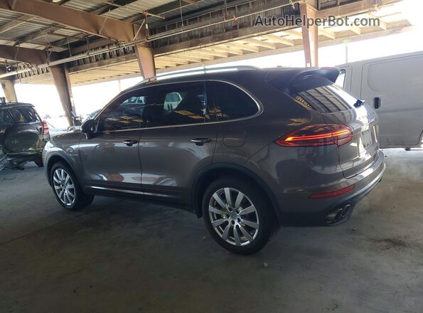 WP1AE2A24GLA64261 2016 PORSCHE CAYENNE Brown Trasero izquierdo
