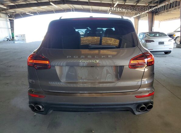 WP1AE2A24GLA64261 2016 PORSCHE CAYENNE Brown Vista trasera