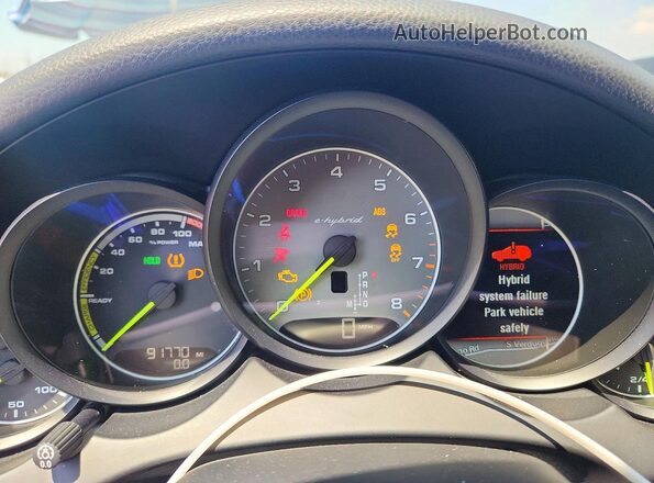 WP1AE2A26GLA62284 2016 PORSCHE CAYENNE White Instrument cluster view