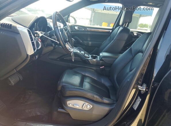 WP1AE2A28GLA58589 2016 PORSCHE CAYENNE Black Вид салону спереду