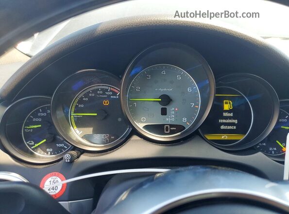 WP1AE2A28GLA58589 2016 PORSCHE CAYENNE Black Вид щитка приладів