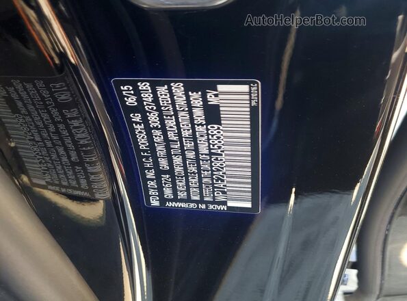 WP1AE2A28GLA58589 2016 PORSCHE CAYENNE Black Вид підкапотного простору