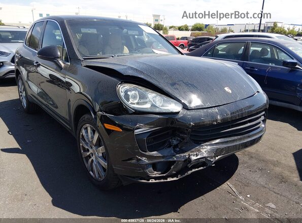 WP1AF2A22GKA41922 2016 PORSCHE CAYENNE Black Widok z przodu