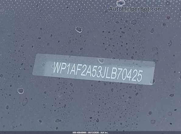 WP1AF2A53JLB70425 2018 PORSCHE MACAN Light Blue Engine compartment view