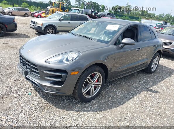 WP1AF2A55GLB93696 2016 PORSCHE MACAN Gray Przód lewy
