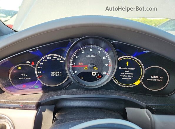 WP1AF2AY4KDA81551 2019 PORSCHE CAYENNE Gray ხელსაწყოთა პანელის ხედი