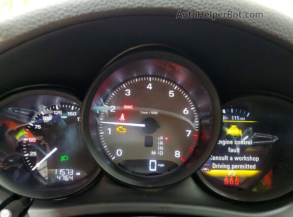 WP1AG2A52NLB20151 2022 PORSCHE MACAN Черный Вид щитка приборов