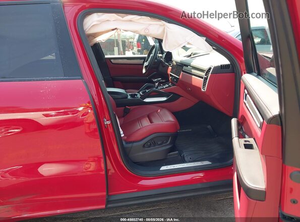 WP1AH2AY8PDA22035 2023 PORSCHE CAYENNE Красный Вид салона спереди