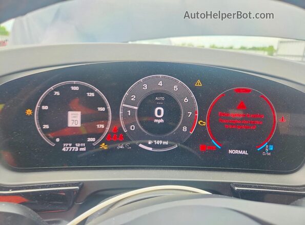 WP1AL2AY8RDA33327 2024 PORSCHE CAYENNE Синий Вид щитка приборов