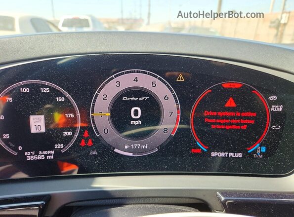 WP1BK2AY5RDA72061 2024 PORSCHE CAYENNE Black Вид щитка приладів