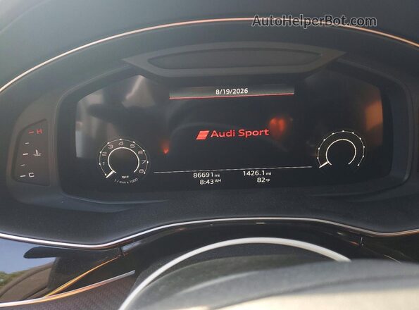 WU1ARBF11MD037680 2021 AUDI RS Black Instrument cluster view