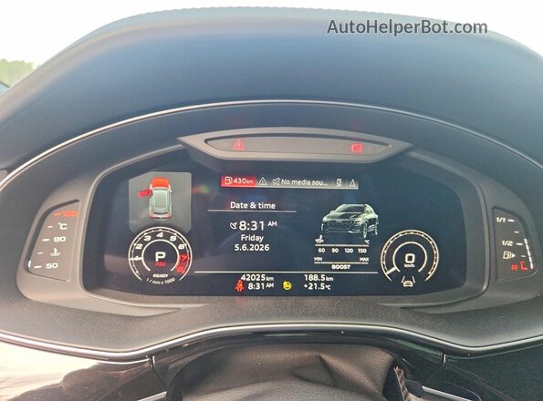 WU1ARBF12PD037563 2023 AUDI RS Silver Instrument cluster view