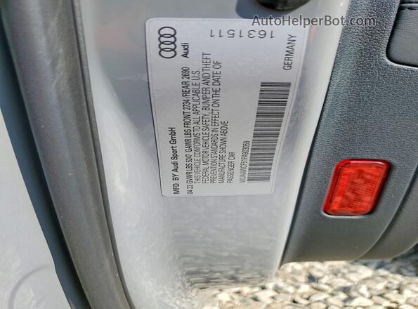 WUAAWCF51PA903059 2023 AUDI RS5 Gray Вид наклейки з VIN-кодом