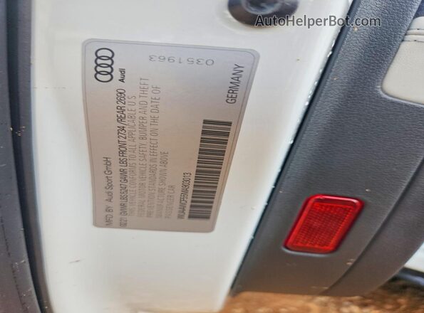 WUAAWCF55MA903013 2021 AUDI RS5 White Вид підкапотного простору