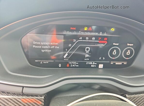 WUAAWCF58SA901463 2025 AUDI RS5 Black Widok zestawu wskaźników