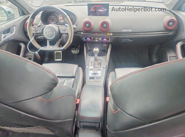 WUABWGFF4J1903892 2018 AUDI RS3 Black Առջևի վահանակի տեսք
