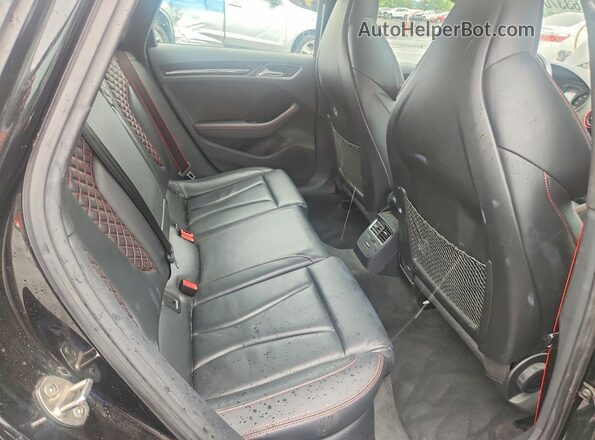 WUABWGFF4J1903892 2018 AUDI RS3 Black Հետևի նստատեղերի տեսք