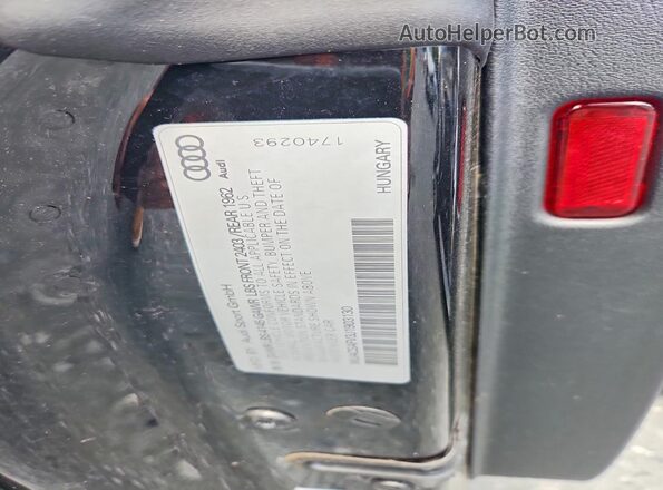WUACSAFV3J1903130 2018 AUDI TT Black Вид підкапотного простору