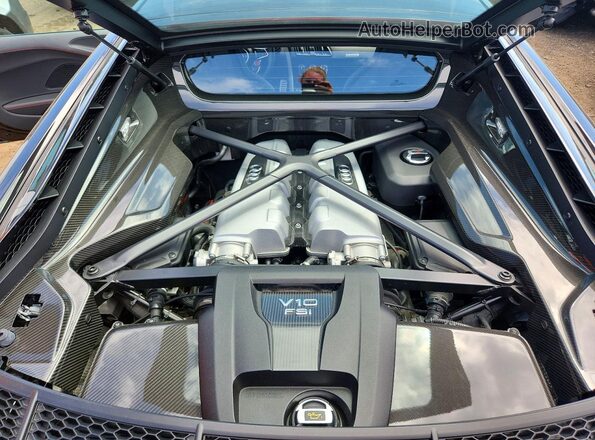 WUAKBAFX8J7901285 2018 AUDI R8 Black Սալոնի հետևի տեսք