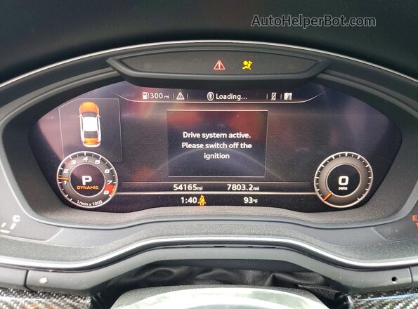 WUAPWAF55KA902908 2019 AUDI RS5 Green Սարքավորումների վահանակի տեսք