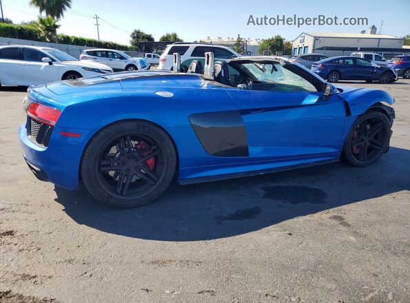WUAVACFX7H7905009 2017 AUDI R8 Blue Tył prawy