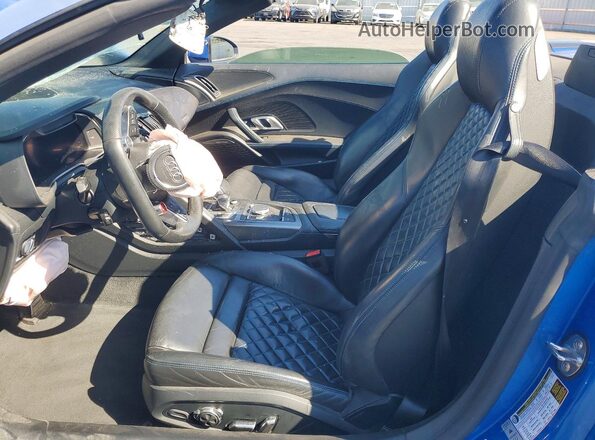 WUAVACFX7H7905009 2017 AUDI R8 Blue Widok wnętrza z przodu