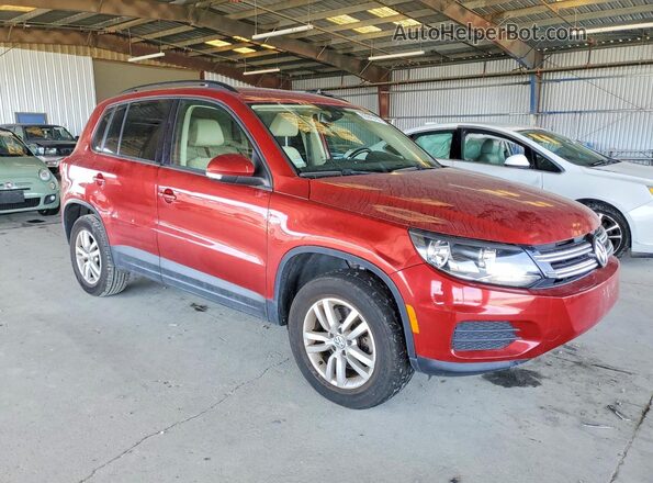 WVGAV7AX1GW052833 2016 VOLKSWAGEN TIGUAN Red Передня права чверть