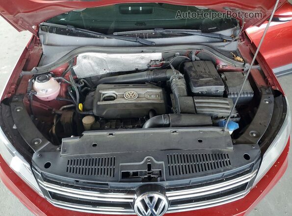 WVGAV7AX1GW052833 2016 VOLKSWAGEN TIGUAN Red Вид підкапотного простору
