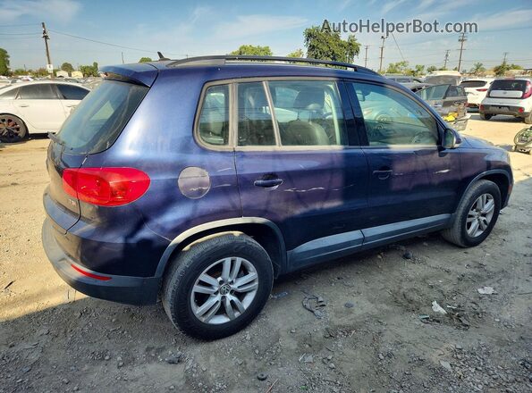 WVGAV7AX1GW547498 2016 VOLKSWAGEN TIGUAN Blue Հետևի աջ