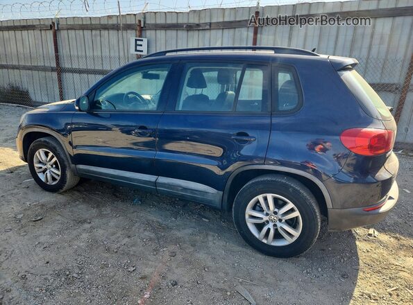 WVGAV7AX1GW547498 2016 VOLKSWAGEN TIGUAN Blue Հետևի ձախ