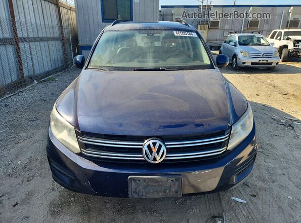 WVGAV7AX1GW547498 2016 VOLKSWAGEN TIGUAN Blue Դիմացի տեսք