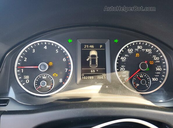 WVGAV7AX1GW577388 2016 VOLKSWAGEN TIGUAN Blue Вид щитка приладів