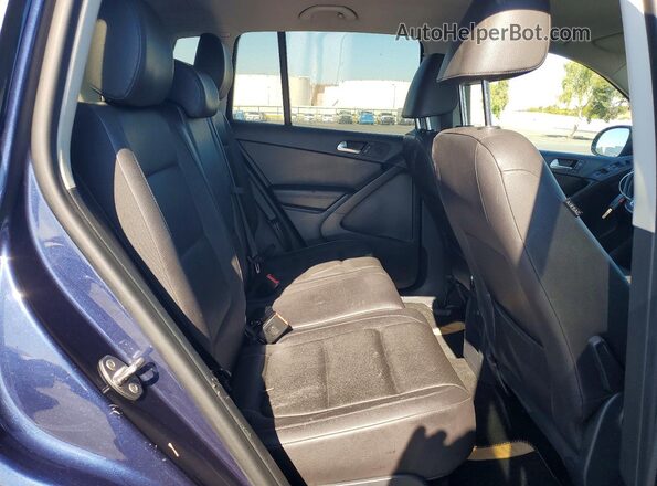 WVGAV7AX1GW577388 2016 VOLKSWAGEN TIGUAN Blue Вид задніх сидінь
