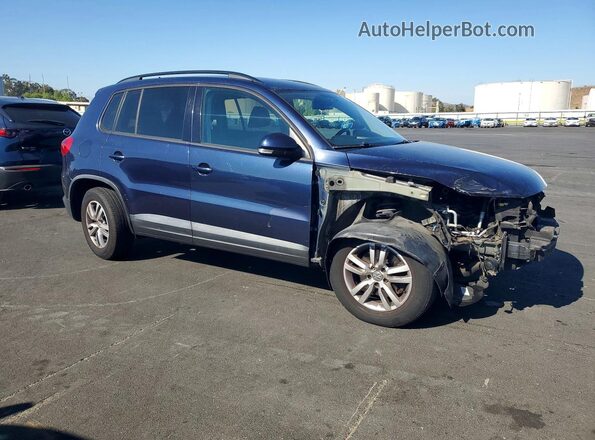 WVGAV7AX1GW577388 2016 VOLKSWAGEN TIGUAN Blue Передня права чверть