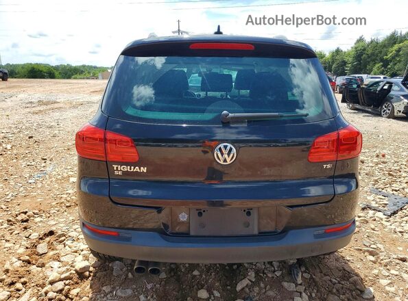 WVGAV7AX2GW553391 2016 VOLKSWAGEN TIGUAN Black Widok z tyłu