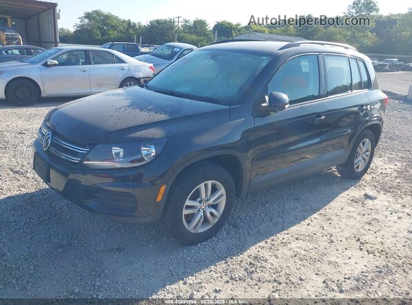 WVGAV7AX3GW541430 2016 VOLKSWAGEN TIGUAN Черный Передняя левая четверть