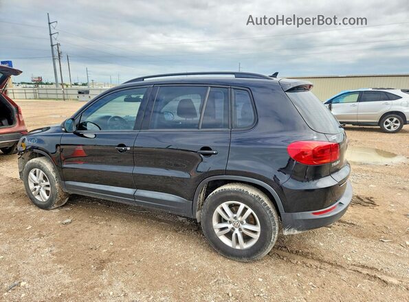 WVGAV7AX3HK000953 2017 VOLKSWAGEN TIGUAN Black Задня ліва чверть