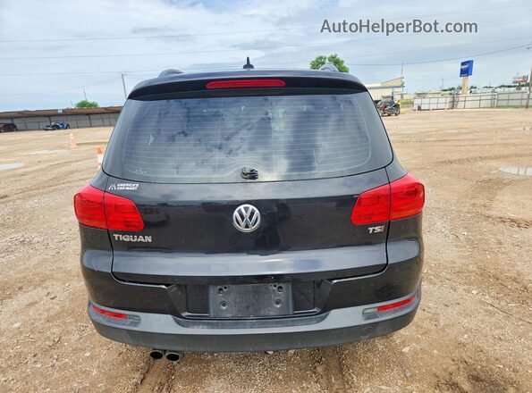 WVGAV7AX3HK000953 2017 VOLKSWAGEN TIGUAN Black Вид ззаду